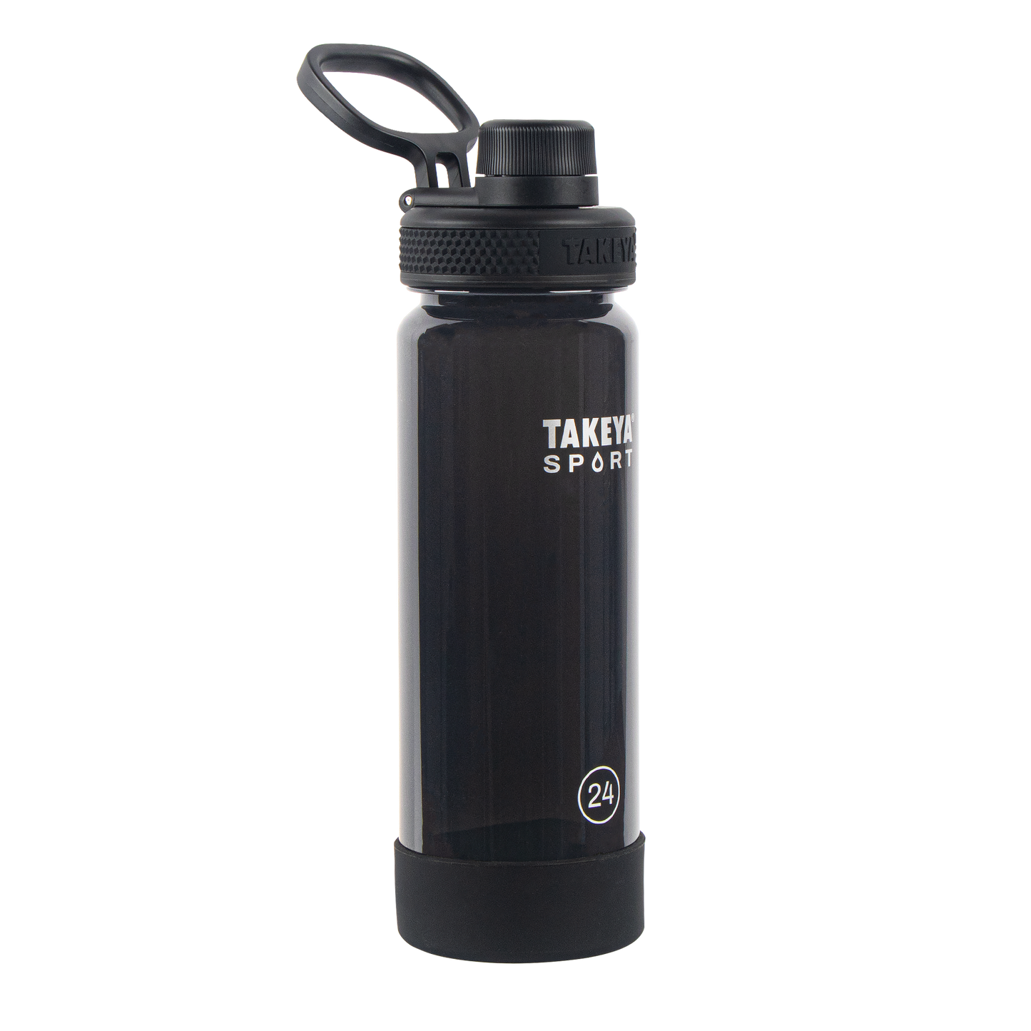 tritan-sport-water-bottle-with-spout-lid-p5 51664-TKS-Tritan-Spout-24-GrandSlamBlack-frontangle.png