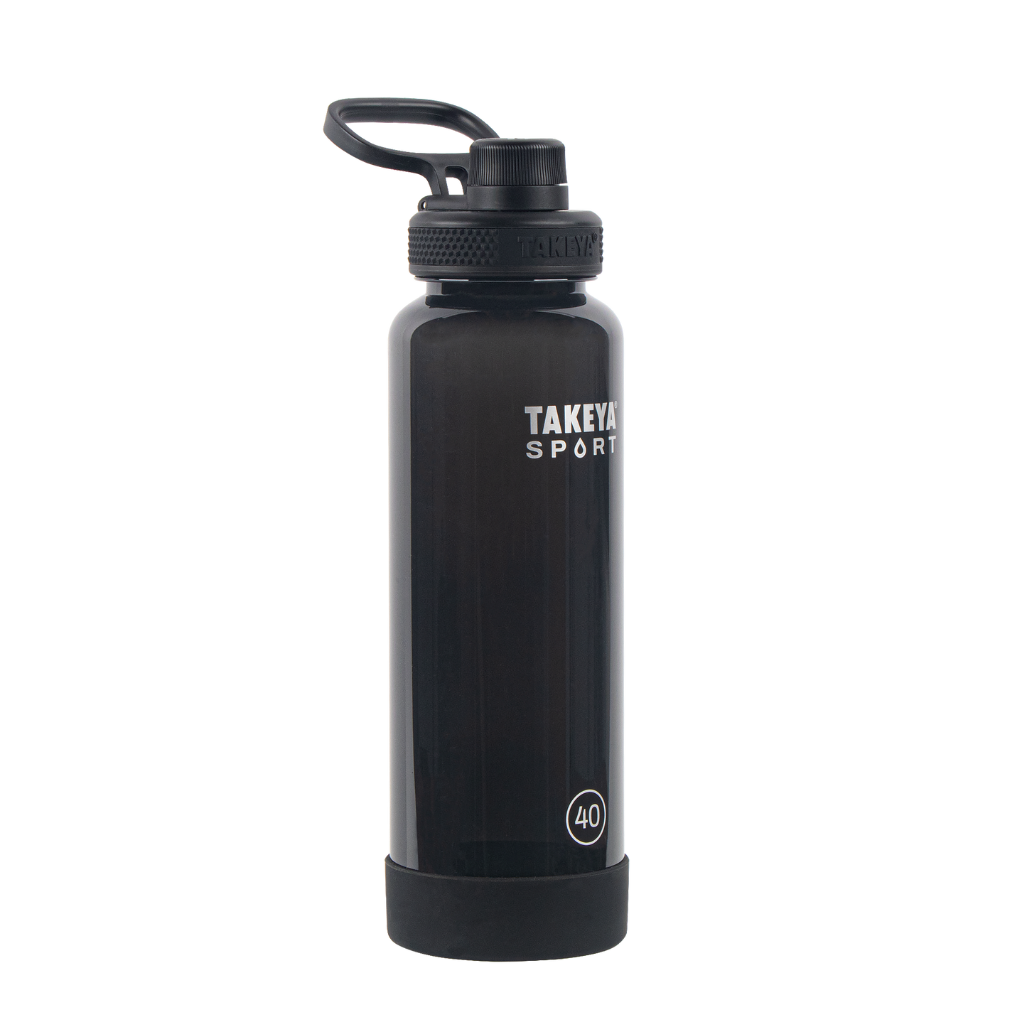 tritan-sport-water-bottle-with-spout-lid-p5 52023-TKS-Tritan-Spout-40-GrandSlamBlack-frontangle.png
