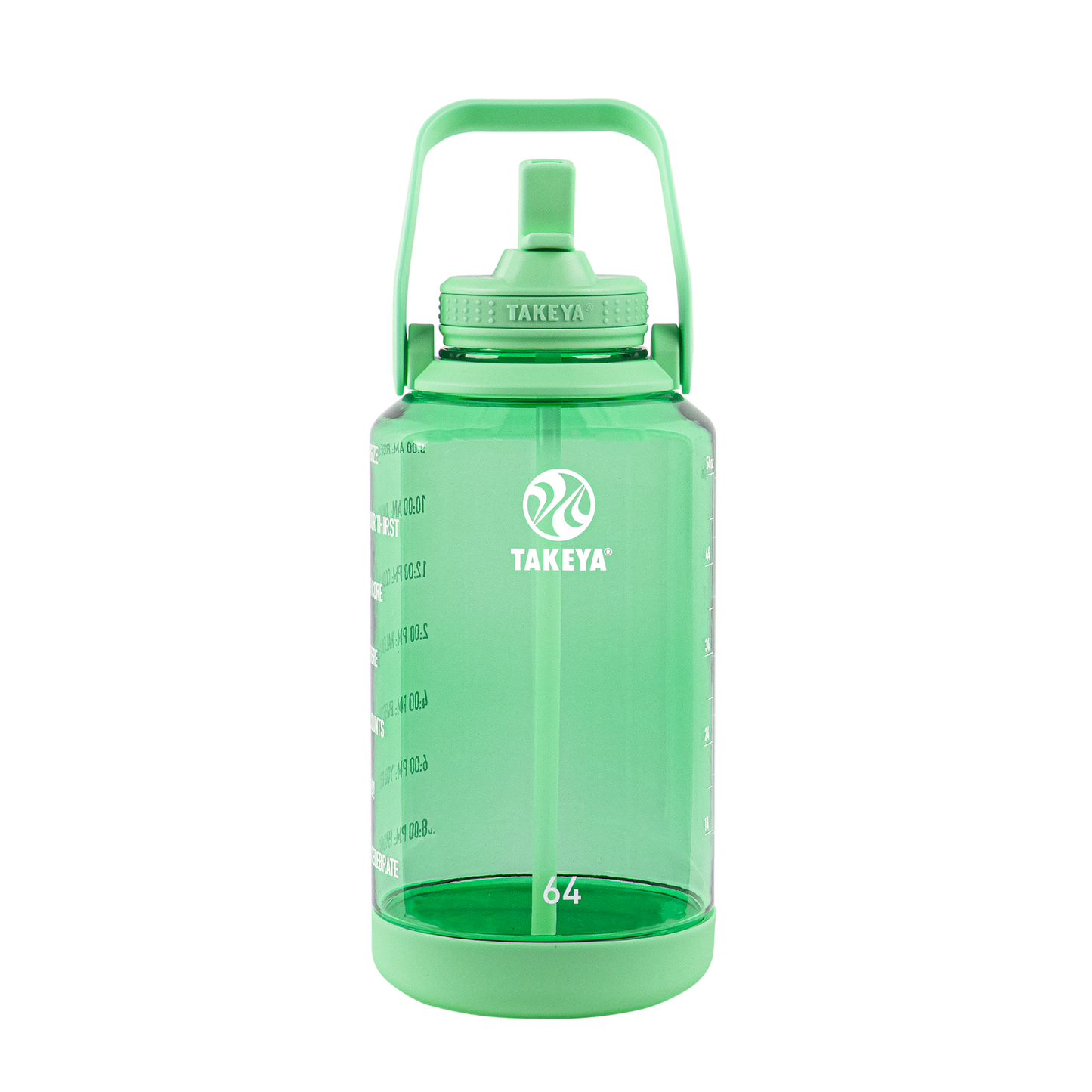 tritan-motivational-water-bottle-with-straw-lid-g7 54101-Tritan-Straw-Motivational-64-PistactioGreen-front.png