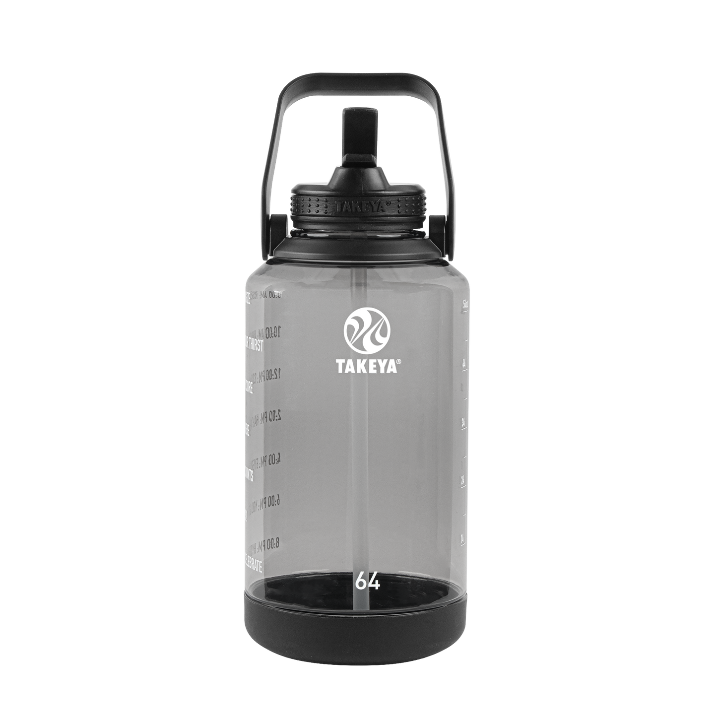 tritan-motivational-water-bottle-with-straw-lid-g7 54145-Tritan-Straw-Motivational-64-StormyBlack-front.png